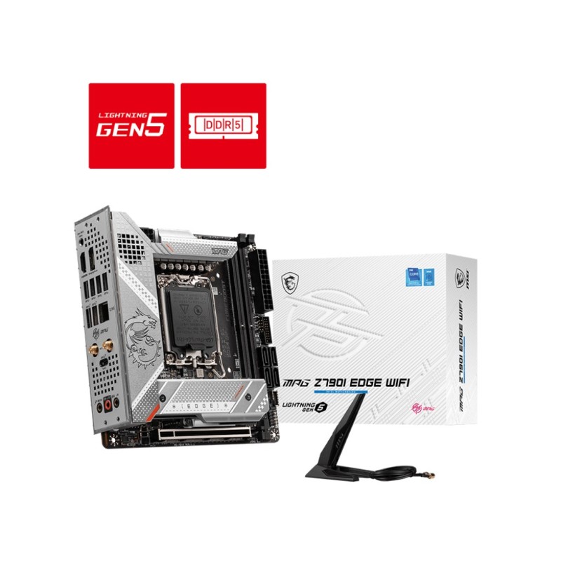 MPG Z790I Edge WiFi - Motherboard - Mini-ITX - LGA1700-Sockel - Z790 Chipsatz...